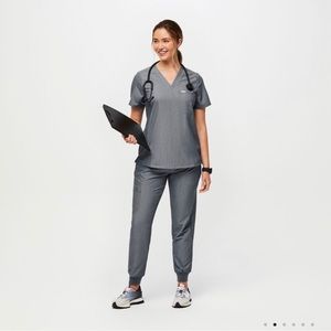 Figs scrub grey set